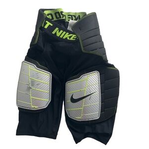 Nike Pro Combat Youth L Hyperstrong Hard 5 Plate Football Girdle Pants Black